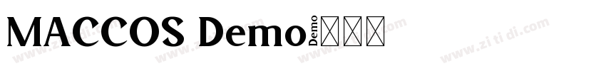 MACCOS Demo字体转换